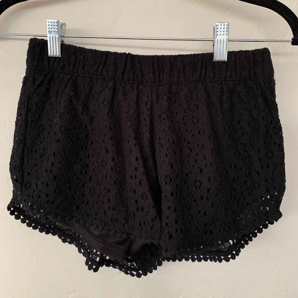 Boho Black Shorts